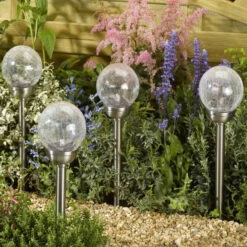 Smart Solar Majestic Crackle Globe Stake Light -Garden Furniture Sales 1330 1011740 3 600