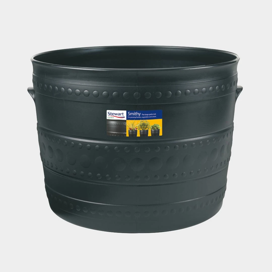 Stewart Smithy Patio Tub Gun Metal 50 X 39cm 3 Stewart Smithy Patio Tub Gun Metal 50 X 39cm