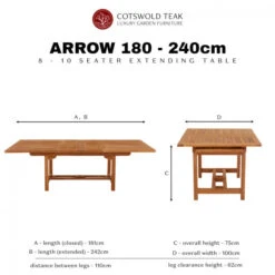 Cotswold Teak Arrow Extending Rectangular Table Set - 6 Chairs -Garden Furniture Sales 2f7b12d92b11a36751f1f3a2fbbbb50948203a7489c229552acf5ac82bc60c87