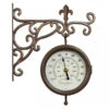 Outside In Designs York Station Wall Clock & Thermometer 5.5in -Garden Furniture Sales 3808485 5063000 2 2 3 600