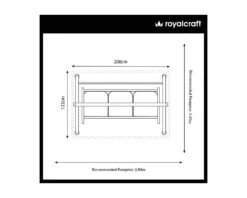 Royalcraft Sorrento 3 Seater Swing Hammock -Garden Furniture Sales 425204 1000px x 800px