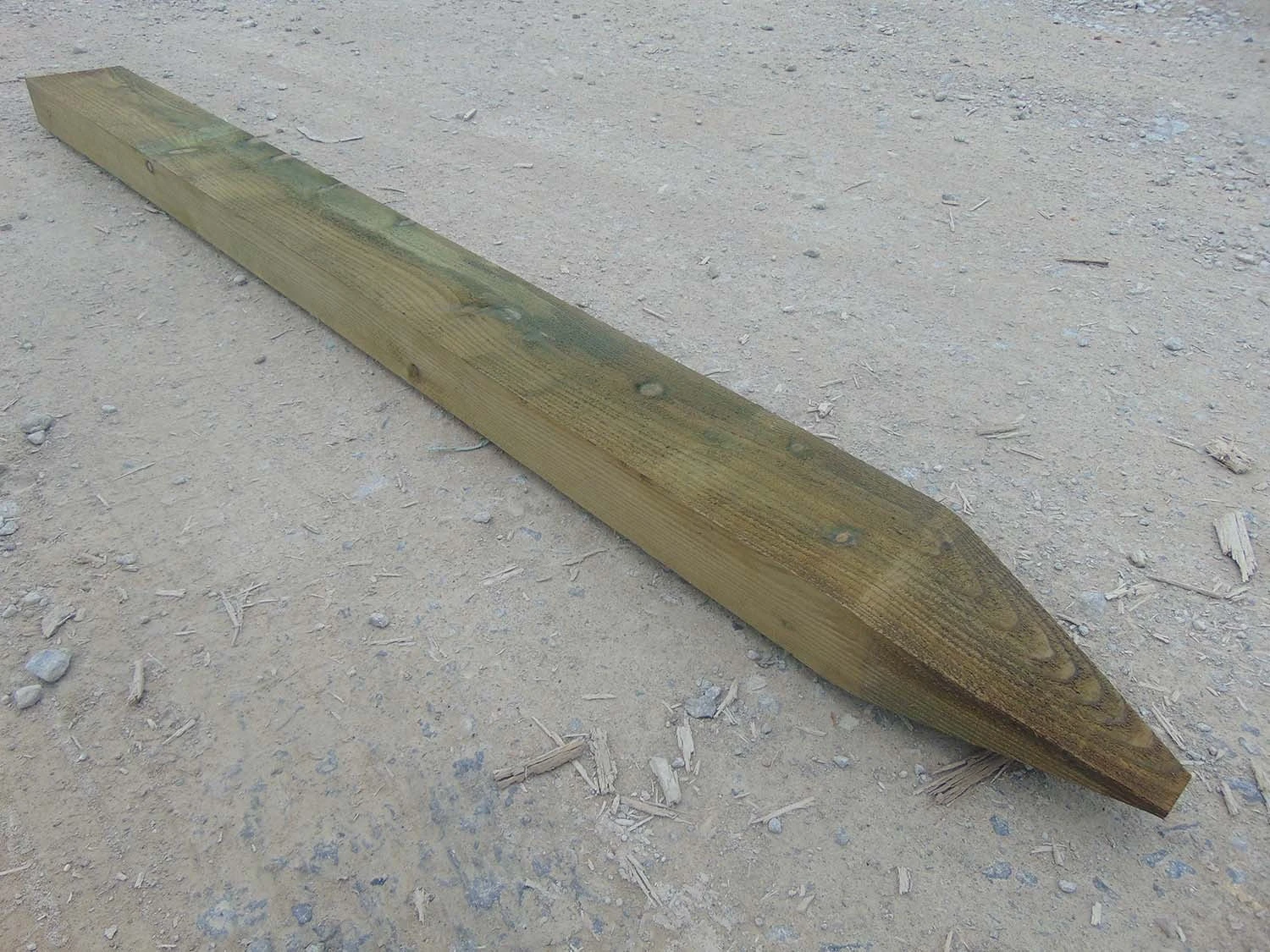 Wooden Fence Post Tanalised 5' 6" X 5” X 2.5" 3 Wooden Fence Post Tanalised 5' 6" X 5” X 2.5"