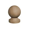 Post Ball & Collar Finial 4" 100mm Brown Treated -Garden Furniture Sales 720100B