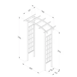 Forest Classic Dome Top Arch 12 Forest Classic Dome Top Arch -Garden Furniture Sales CLADTA 5 1024x1024 1