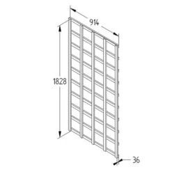 Forest Garden Heavy Duty Trellis -Garden Furniture Sales FT63 5 1