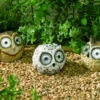 Smart Solar Bright Eye Snowy Owl Spotlight -Garden Furniture Sales OL SS1020410PS