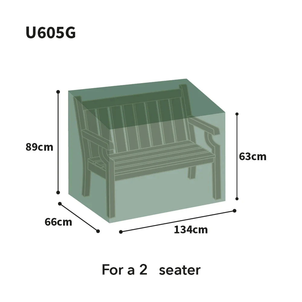 Bosmere Ultimate Protector Bench Seat Cover 2 Seat Green 4 Bosmere Ultimate Protector Bench Seat Cover 2 Seat Green - Image 2