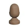 Post Acorn Finial 3" 75mm Brown Treated -Garden Furniture Sales b722075b 0