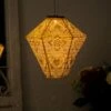 Creekwood Diamond Solar Lantern -Garden Furniture Sales creekwood diamond solar lantern yellow 43313