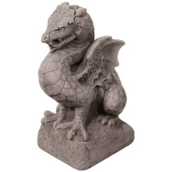 Willowstone Antique Grey Dragon Finial DR06