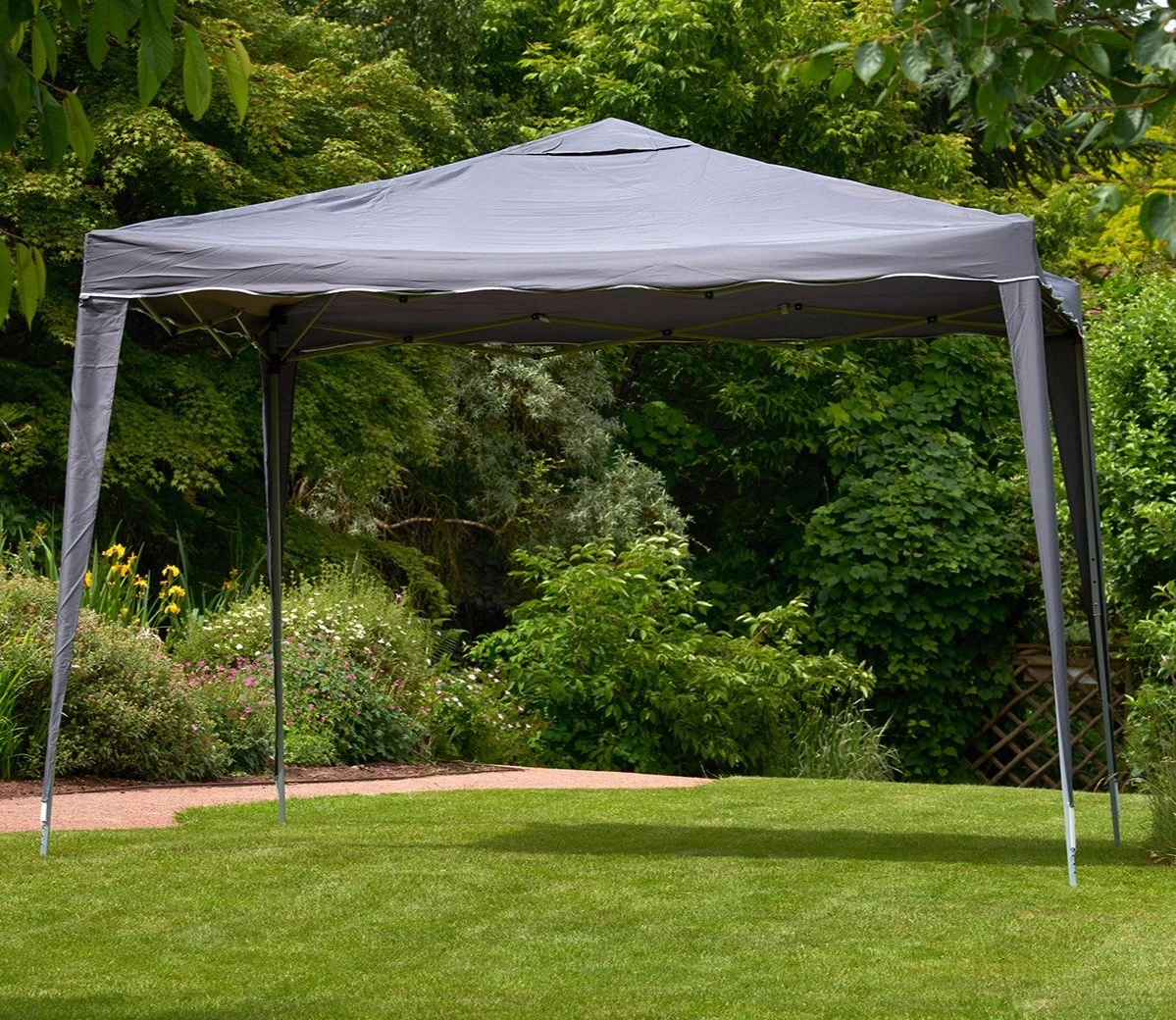 Glendale Easy Up Grey Gazebo 3m X 3m 4 Glendale Easy Up Grey Gazebo 3m X 3m - Image 2