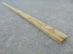 Wooden Fence Rail Tanalised 12' X 3.5” X 1.25"
