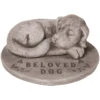 Willowstone Antique Grey Dog Memorial ME07AG
