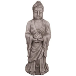 Willowstone Antique Grey Standing Buddha OR15AG