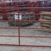 Tubular Field Gate With Gate Eyes Red 14' & 6 Rails 2 Tubular Field Gate With Gate Eyes Red 14' & 6 Rails -Garden Furniture Sales red field gate 12