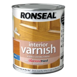 Ronseal Diamond Hard Interior Satin Wood Varnish 750ml -Garden Furniture Sales ronseal diamond hard antique pine satin wood varnish 0 75l