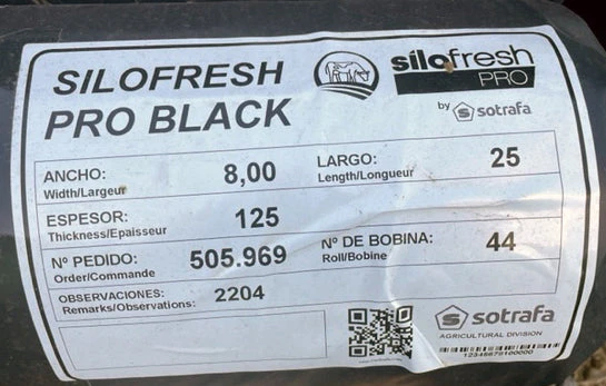 Sotrafa Silofresh Pro Black Silage Sheet 8m X 25m 500g 5 Sotrafa Silofresh Pro Black Silage Sheet 8m X 25m 500g - Image 3