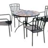 Europa Leisure Granada Table Set & 4 Malaga Chairs -Garden Furniture Sales table 4 seat cutout