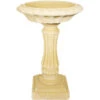 Willowstone Cream Victorian Bird Bath V22C