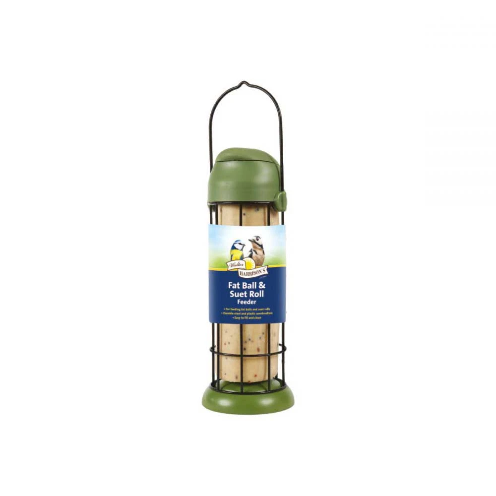 Walter Harrison's Flip Top Fat Ball & Suet Roll Feeder 22cm 3 Walter Harrison's Flip Top Fat Ball & Suet Roll Feeder 22cm