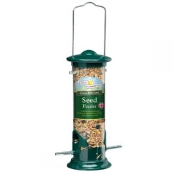 Walter Harrisons Green Die-Cast Seed Feeder 20cm