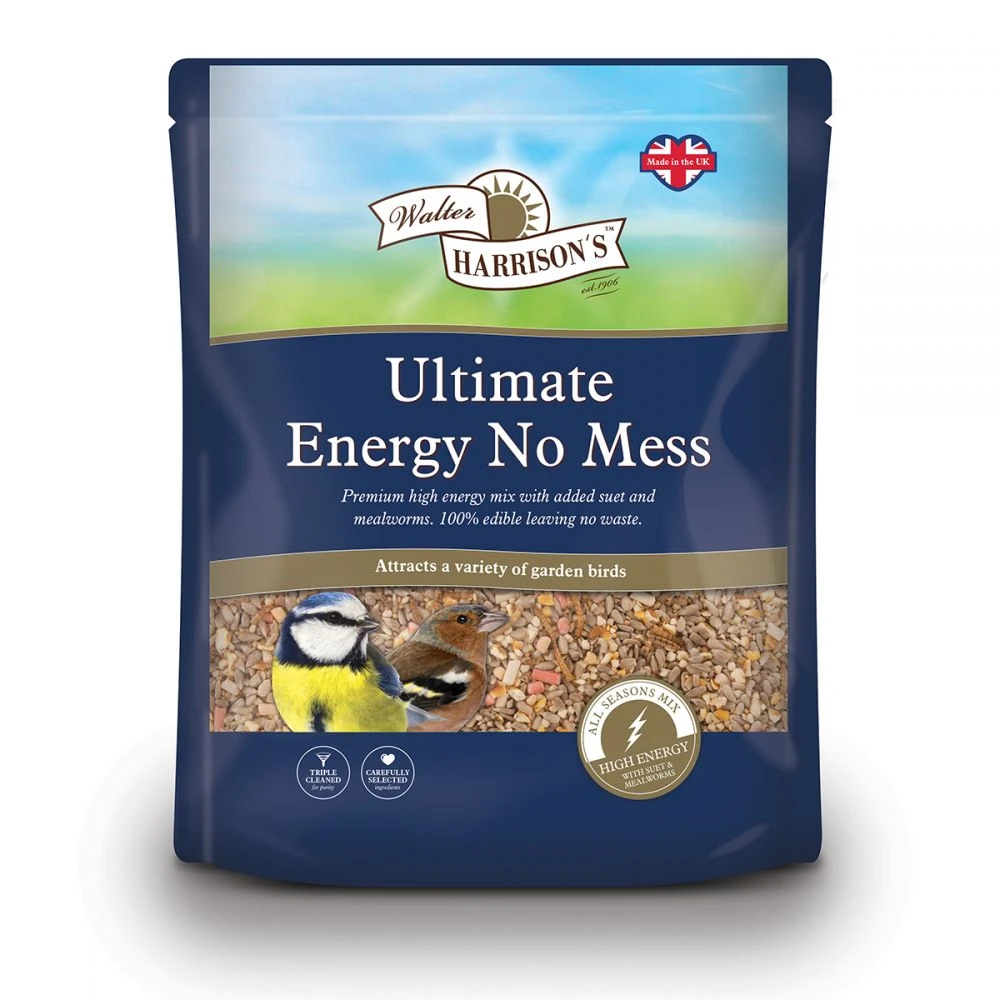 Walter Harrison's Ultimate Energy No Mess Bird Feed Pouch 2kg 3 Walter Harrison's Ultimate Energy No Mess Bird Feed Pouch 2kg